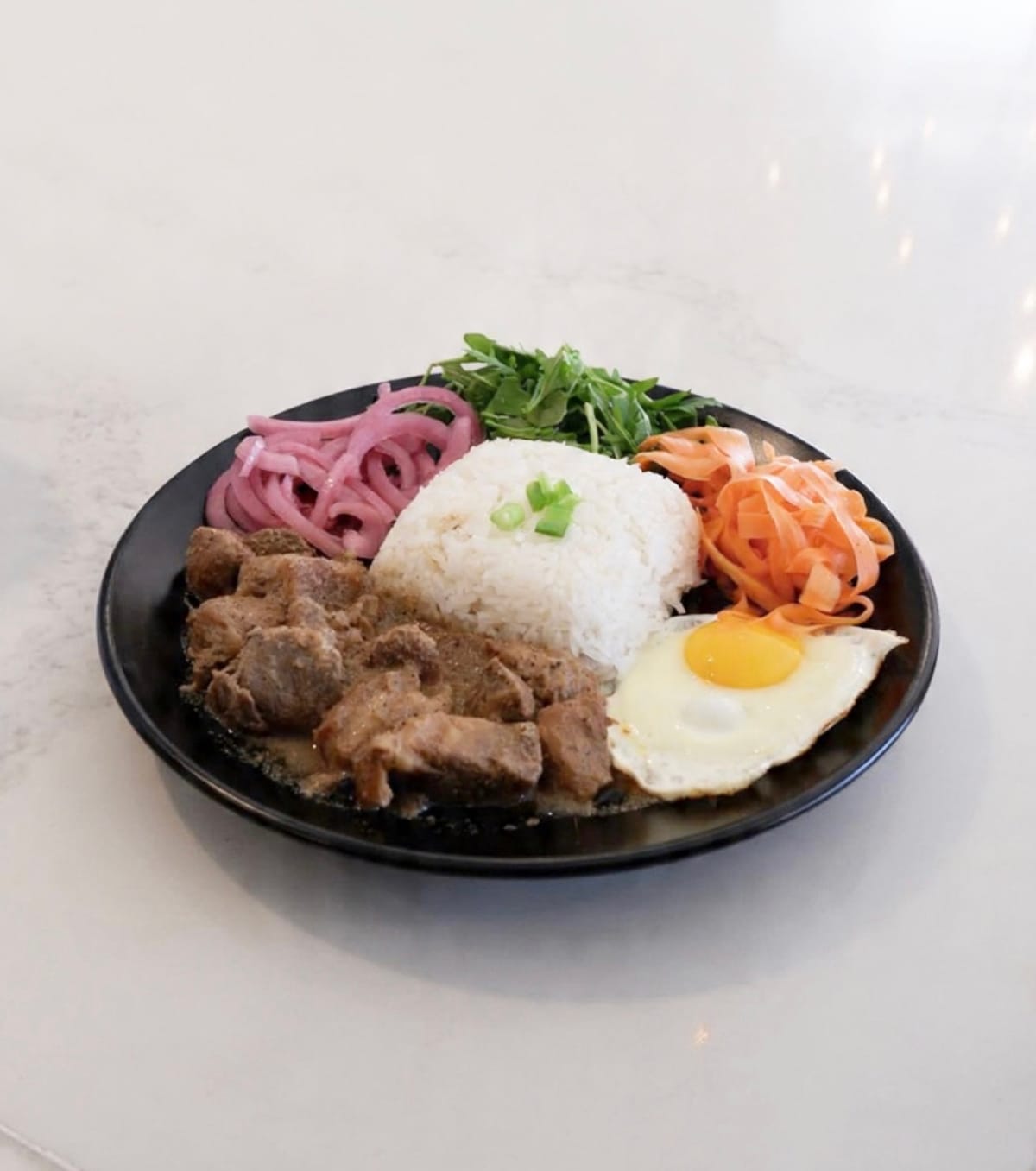 Pork Adobo Rice Platter