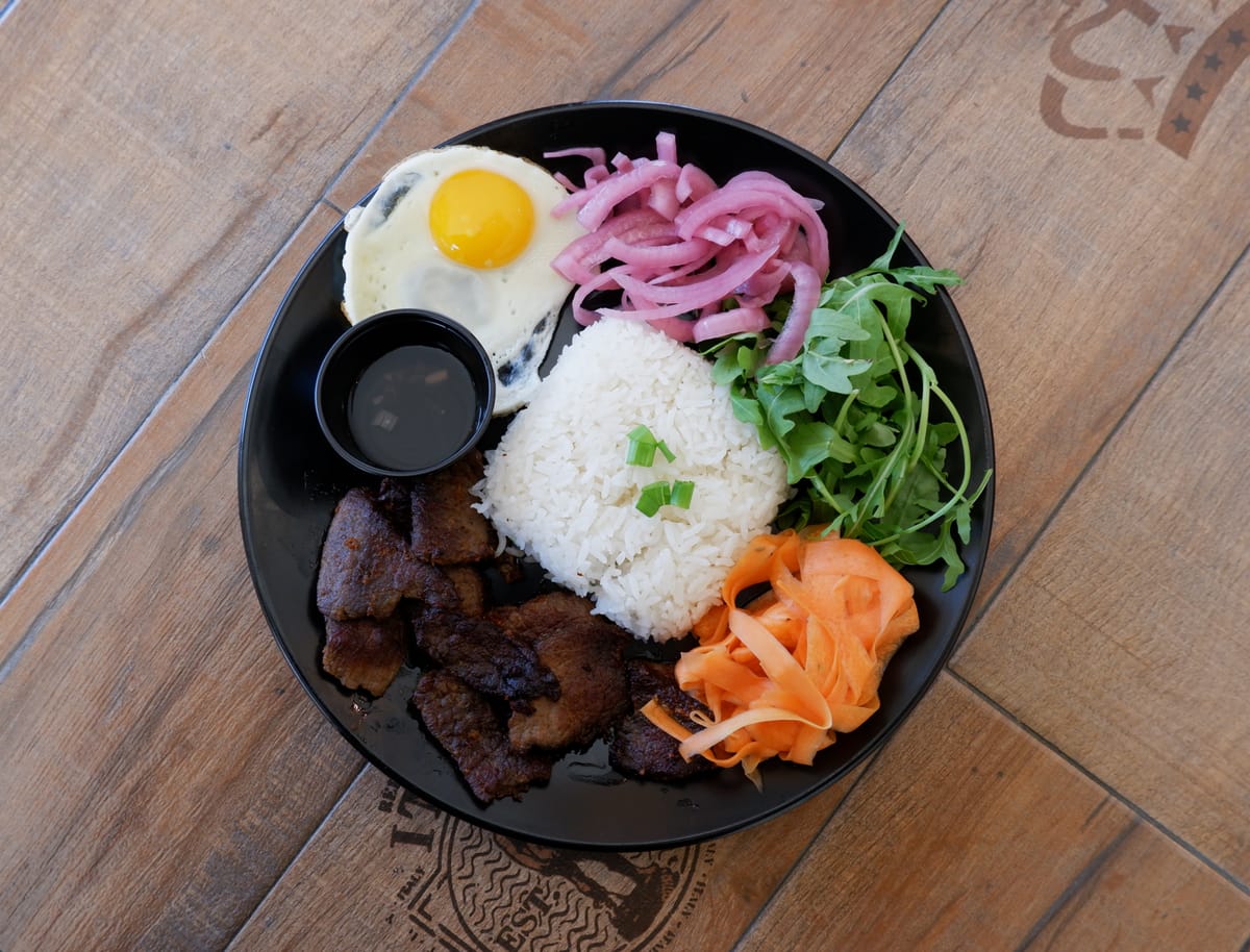Beef Tapa Rice Platter