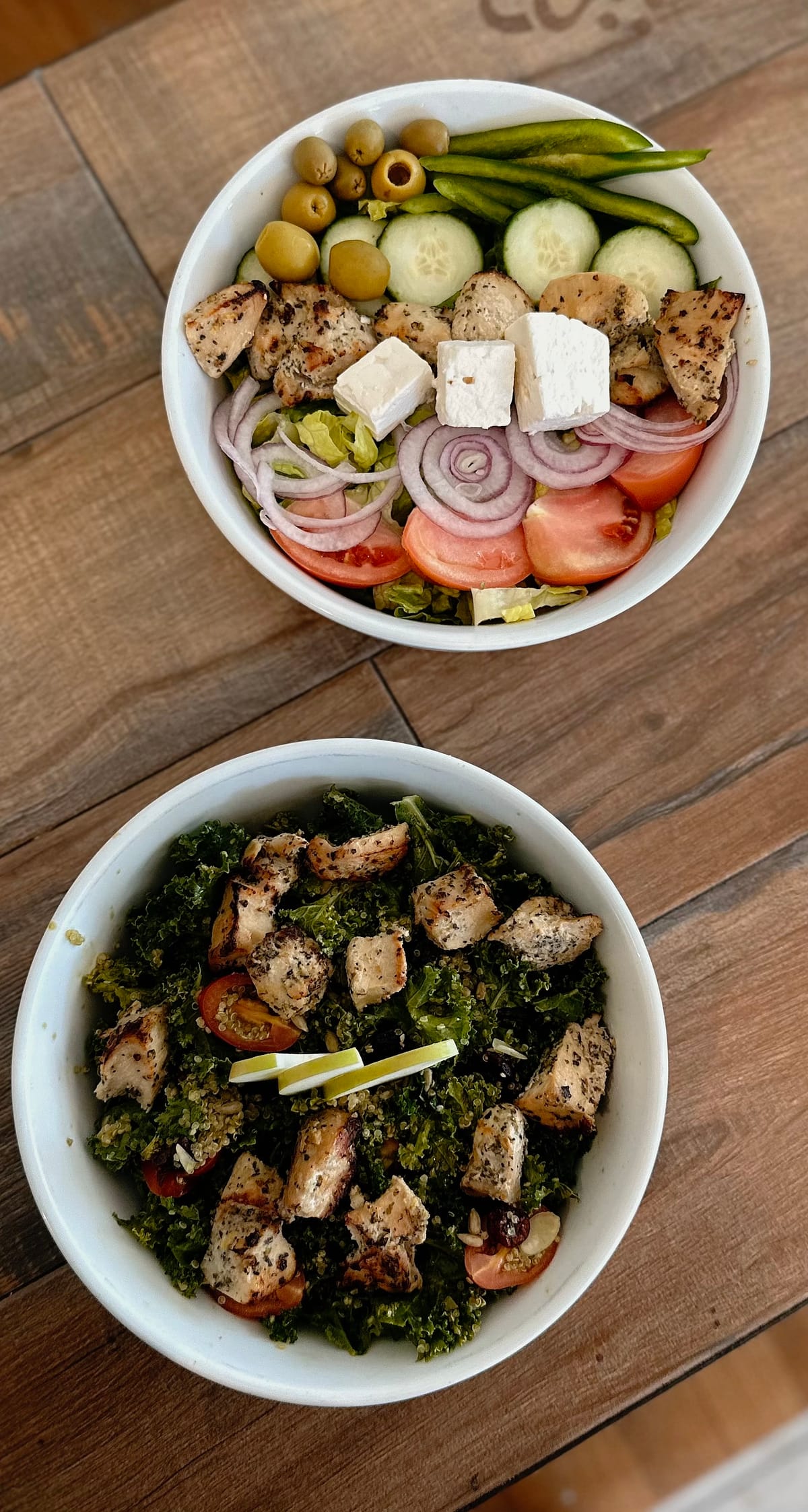 Quinoa & Greek Salad with Grilled Chicken